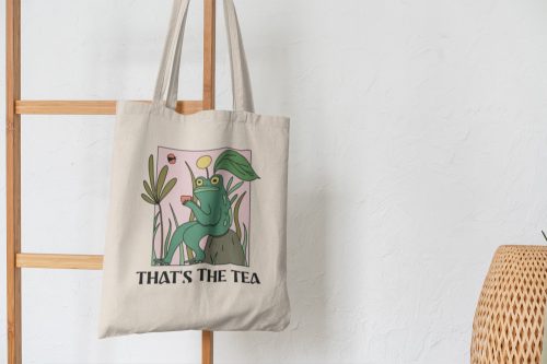 That's the Tea - békás vászontáska/ Tote bag