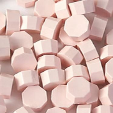 Pasztell rózsaszín matt viaszgyöngyök - 100 db